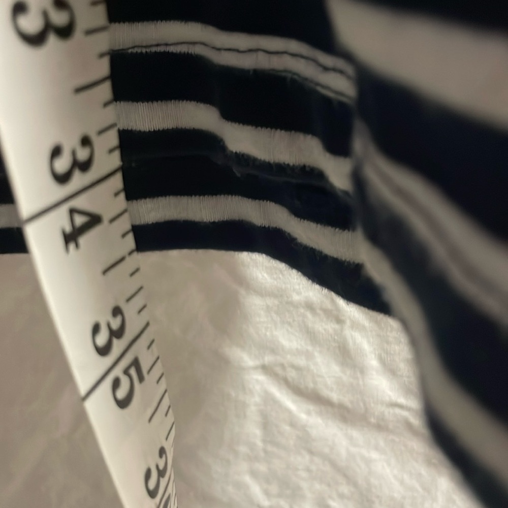 Top shop boutique women’s long sleeve sz 6 navy and white striped dress - Picture 7 of 8